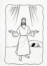 Resurrection Colorear Resucitado Ascension Risen Muerte Crucifixion Resurrección Imagui Señor Resurreccion Misterios Jesús Ascensión Gloriosos Infantiles sketch template