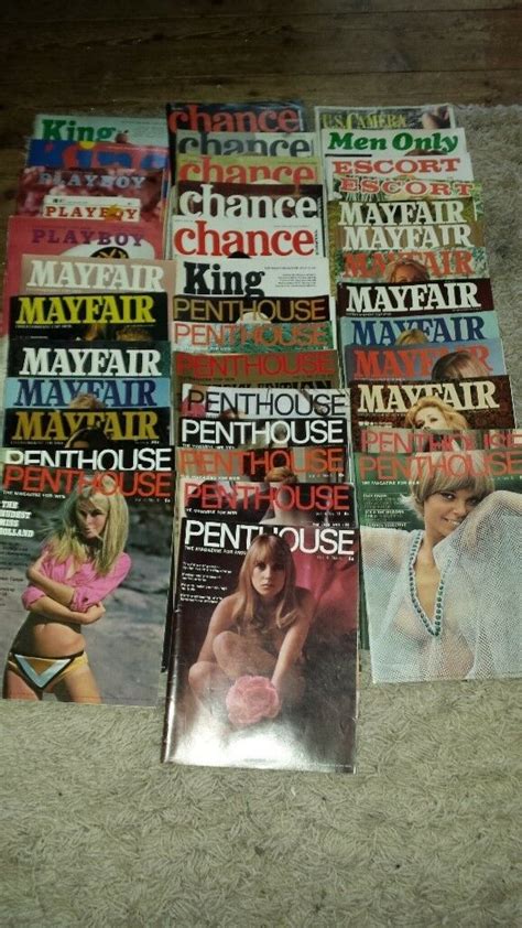 Collection Of Mens Magazines Mayfair Penthouse Late 60s