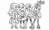 Bratz Colorir Jade Yasmin Desenhos Cloe Sasha Dibujo Recortar Chiquipedia sketch template