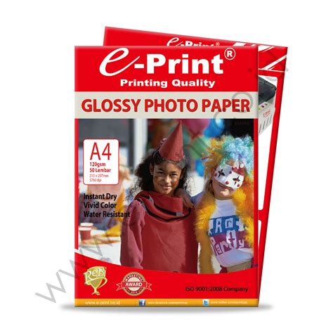 jual glossy photo paper  gsm  print indonesia