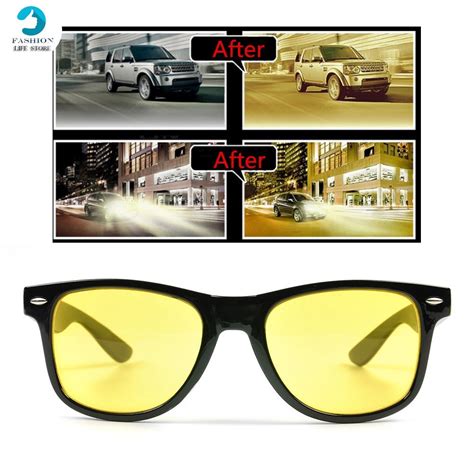 night driving glasses vision anti glare drivers polarized uv400 fit