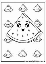 Watermelon Drawing Melon Iheartcraftythings Watermelons sketch template