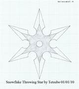 Star Ninja Drawing Snowflake Getdrawings sketch template