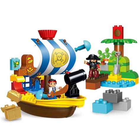lzaeso  classic jakes pirate ship model large particle building block pirate figures diy