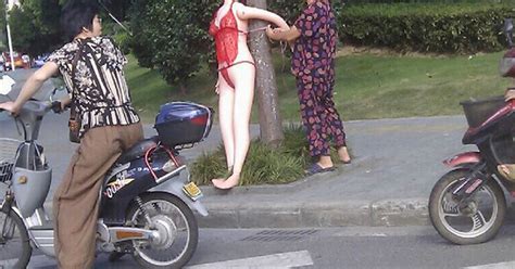 Blow Up Sex Doll Tied To Tree At Accident Blackspot Helps