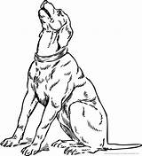 Hunde Ausmalbilder Ausmalbild Bellender Malvorlage sketch template