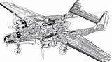 Widow Cutaway Northrop Aircarft Cutaways Aviation sketch template