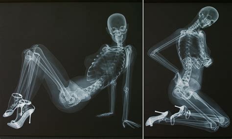 xxx rated calendar pin up shows off her skeleton in series of x ray poses daily mail online