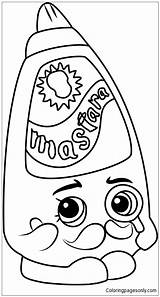 Shopkins Mustard Pages Cornell Coloring Color sketch template