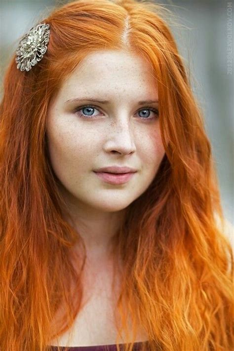 very pretty girl her eyes her freckles her nose her lips perfection red hair girls