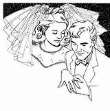 Bride Groom Mariage Wedding Pages Coloring Coloriage Fun Enregistrée Depuis Coloringpages sketch template
