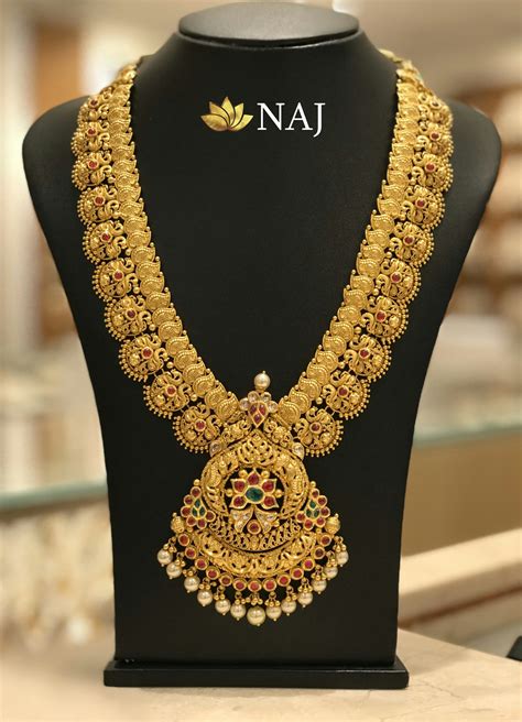 beautiful traditional gold necklace haram designs south