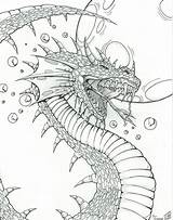 Coloring Dragon Pages Dragons Fantasy Adults Adult Deviantart Books Designs Hard Sheets Colouring Google Drawings Color Printable Grown Ups Sketch sketch template