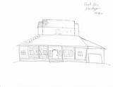 Front Elevation Sketch Sketches Hand Paintingvalley sketch template