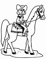 Horse Coloring Cowgirl Pages Riding Garage Drawing Getdrawings Silhouette Boots Color Kids Getcolorings sketch template