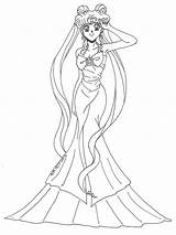 Serenity Sailor Coloring4free Prinzessin Getdrawings sketch template