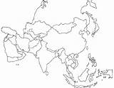 Continente Mapas Asiatico Paises Colorir Europeo Mudos Politica Imagui Siluetas Descargar sketch template