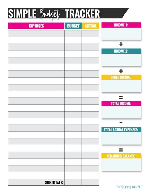 budget templates  excel    household budget template