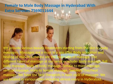 Happy Ending Body Massage In Banjara Hills Hyderabad 7569011644 By