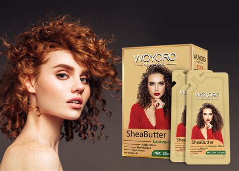 nourishing 20ml shea butter hair mask for normal dry curly