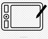 Tablet Drawing Coloring Line Pngfind sketch template