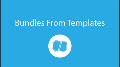 create bundles  template youtube