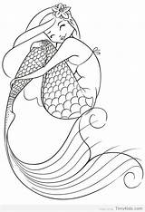 Mermaid Coloring Top Pages Evil Printable Buzzbee Fairy Adults sketch template