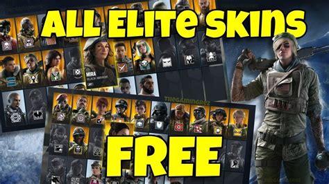 how to get any elite skin for free in rainbow six siege