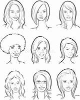 Rysunek Whiteboard Donne Lavagna Teste Kobiety Mooie Głowy Tablica Obraz Glowy Fototapeta Piękne sketch template