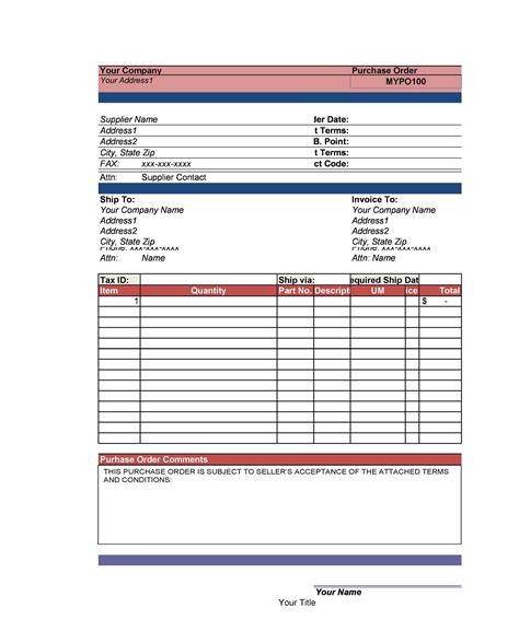 contoh surat purchase order  bahasa inggeris