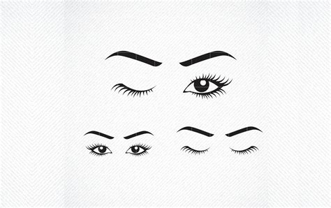 Winking Lashes Lady S Eyes Mascara Graphic By Svg Den · Creative Fabrica