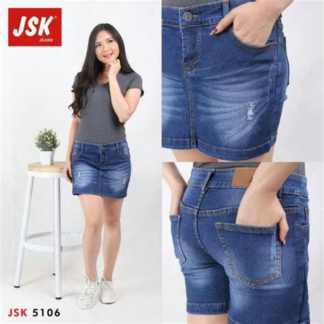 Jual Sexy Wanita Rok Celana Pendek Ripped Biru Jeans Rok Mini Di Lapak