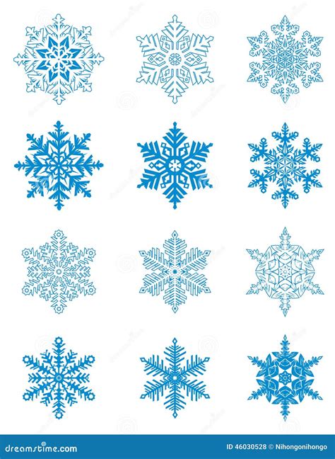 blue snowflakes stock vector illustration  decoration
