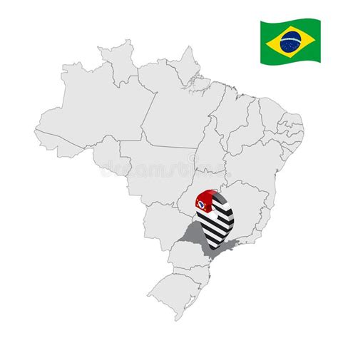Map Of Sao Paulo Stock Vector Illustration Of Brazil