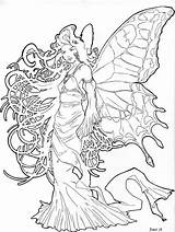 Coloring Mucha Pages Fairy Deviantart Alphonse Books Colouring Drawings Line Book Fairies Fee Coloriage Printable Adult Papillon Color Une sketch template
