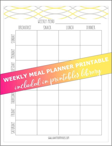 Free Printable Daily Meal Plan Template Templates Resume Designs Hot
