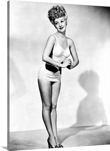 Betty Grable In A Pin Up Pose Wall Art Canvas Prints Framed Prints
