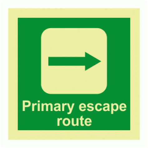 primary escape route sign imo safety signs safety signs notices