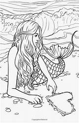 Book H2o Mermaids Meerjungfrau Kleurplaten Selina Sirenas Fenech Mythical Mystical Zeemeermin Mandalas Volwassenen Kleurplaat Colorier Myth Abenteuer Printables Adulte Realistic sketch template