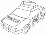 Tegning Politibil Tegninger Polizia Macchina Policia Farvelaegning Ambulance Farvelægning Bil Autobus Transport Polícia Scolaire Colouring sketch template