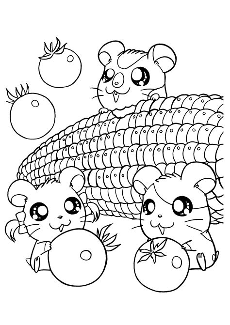 kawaii food coloring pages coloring home