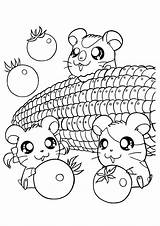 Coloring Pages Hamtaro Cartoons Manny Mater Handy Cars Kids sketch template