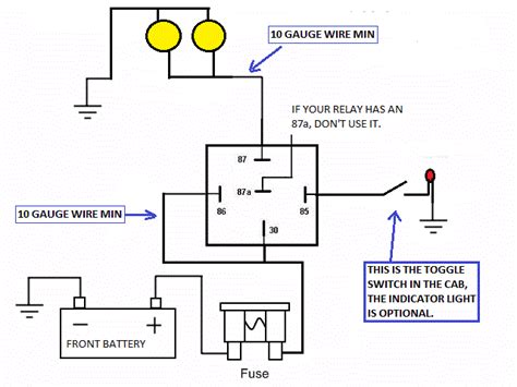 ross wiring lighting relay wiring diagram  game
