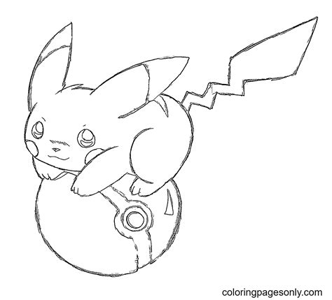 cute pokemon pikachu coloring page  printable coloring pages