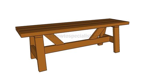 wooden bench plans howtospecialist   build step  step diy plans