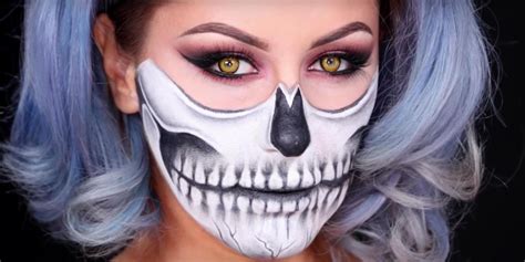 This Skeleton Skull Makeup Tutorial Is Perfect For Halloween 2019