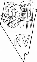 Nevada Coloring Printable State Seal Pages Version Click Designlooter Categories sketch template