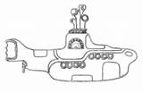 Submarine Beatles Submarino Colouring Lone Beader sketch template