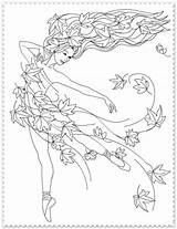 Zana Toamna Toamnei Colorat Planse Fairy Coloram sketch template