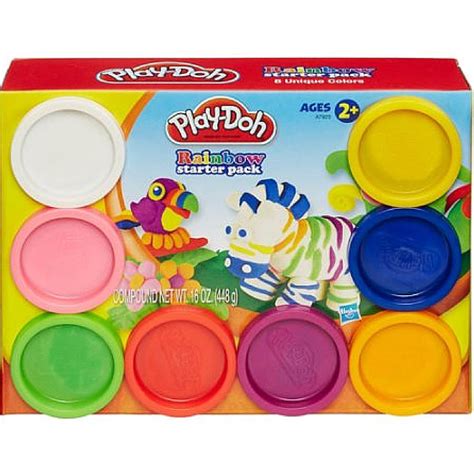 play doh rainbow starter pack   cans  play doh  oz walmart